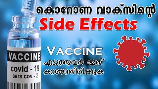 Side Effects of the Vaccine as per Fact Sheets Moderna Janssen Pfizer Covishield Covaxin [upl. by Anilrac834]