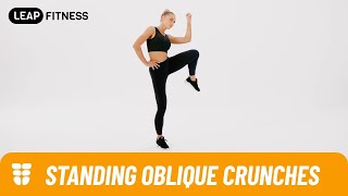 How to Do：STANDING OBLIQUE CRUNCHES [upl. by Obeded]