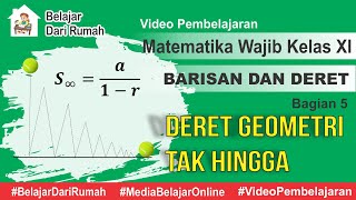 Barisan dan Deret Bagian 5  Deret Geometri Tak Hingga Matematika Wajib Kelas 11 [upl. by Gervais]