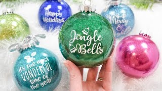 How to Make DIY Glitter Ornaments the Easy Way [upl. by Farly]