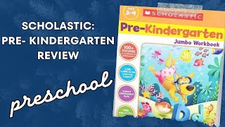 Scholastic Prekindergarten Jumbo Workbook ages 34 Flip through  Preschool curriculum 20242025 [upl. by Adlare]