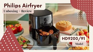 Unboxing  Review Philips Essential Airfryer HD9200 [upl. by Halet]