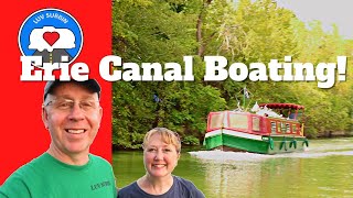 Erie Canal Boat 3 Day Rental  Full Houseboat Tour  American Narrowboat [upl. by Scoter]