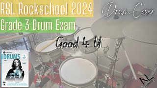 Good 4 U  Rockschool 2024 Grade 3 Drum Exam [upl. by Beaudoin]