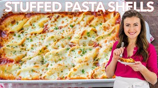 Extra Cheesy STUFFED SHELLS RECIPE [upl. by Kemble]