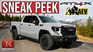 The GMC Sierra AT4X AEV Brings Luxury OffRoad  InDepth Walkaround [upl. by Akirej]