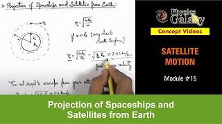 Class 11 Physics  Satellite Motion  15 Projection of Spaceships and Satellites from Earth [upl. by Lledraw]