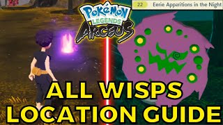 All Wisps Locations to Catch Spiritomb Guide in Pokemon Legends Arceus [upl. by Godard]