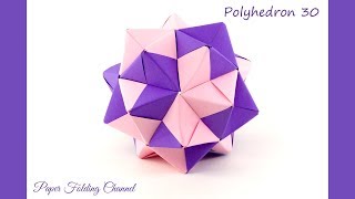 How to make 3D star Polyhedron 30 [upl. by Araet]