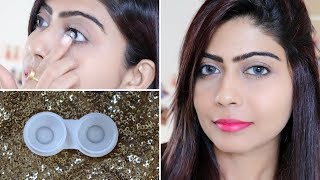 How to wear Contact Lens with Tips Easy way  Rinkal Soni [upl. by Atteoj]