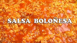 Cómo hacer Salsa Boloñesa [upl. by Castor]