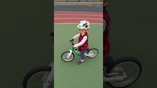 Teach your child how to ride a bike without using training wheels [upl. by Cerelly]