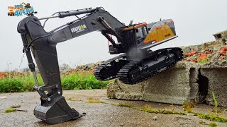 New HuiNa 1592  Profissional Construction Excavator Remote Control  Unboxing  CarsTrucks4Fun [upl. by Awhsoj]