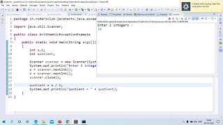 ArithmeticException [upl. by Nanahs755]