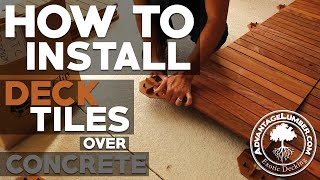 How to Install Deck Tiles Over Concrete [upl. by Learsiy338]