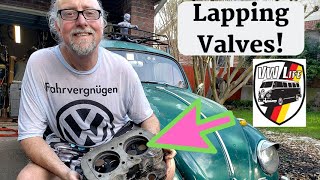 How to lap valves on your Volkswagen Air Cooled Motor [upl. by Aihsetan]