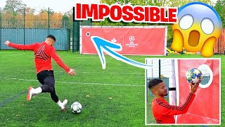 IMPOSSIBLE HOLE IN THE GOAL CHALLENGE ⚽️😱 [upl. by Attej]