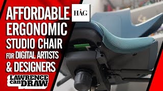 The best AFFORDABLE Ergonomic Chair for digital artists HÅG Capisco Puls review [upl. by Hachman615]