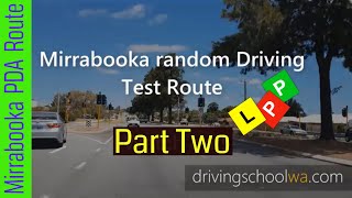 Mirrabooka PDA Route Part Two  Driving Test  Streets in Mirrabooka [upl. by Biamonte86]