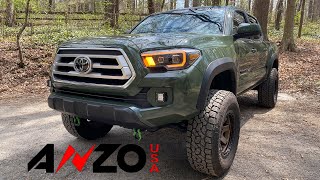 3rd Gen Toyota Tacoma Aftermarket Headlight Install Anzo USA [upl. by Rolfe]