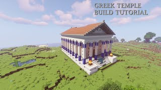 Minecraft  Ancient Greek Temple Tutorial  Build Tutorials [upl. by Teria]