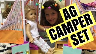 American Girl PopUp Camper Set [upl. by Xirtaeb]