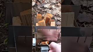 ONE TIGRIS BUSH BOX STOVE TEST 2023 bushcraft camping survival [upl. by Enia]