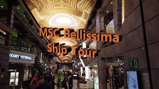 MSC Bellissima ship tour and Yacht Club [upl. by Atwahs]