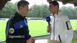 Ligawebtv  quotTor des Jahres 201201quotTorschütze Lucca Beiler im Interview [upl. by Mauri260]