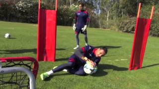 Entrenando con Keylor Navas [upl. by Worrad114]