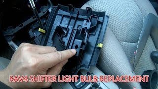 Toyota RAV4 Shifter Light Bulb Replacement [upl. by Lenneuq346]