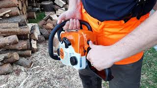 NEW Chainsaw Stihl MS180 FIRSTART [upl. by Other]