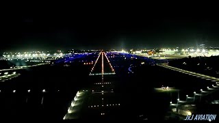 A Beautiful Night Landing  Cockpit View  Full HD [upl. by La289]