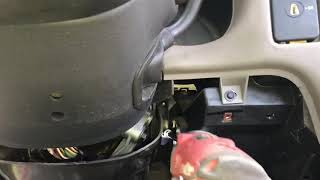 Remove and Replacing S10 Chevy steering column part 1 [upl. by Htebezile]