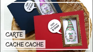 TUTO CARTE DE NOEL  COMMENT FAIRE une CARTE SURPRISE  carterie scrap DIY de noël carte de voeux [upl. by Minier]