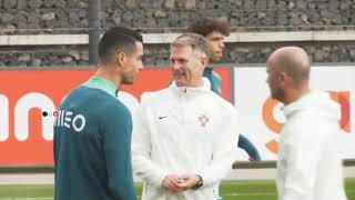 Cristiano Ronaldo in training today for home game vs Poland 🇵🇱🇵🇹  Nations League [upl. by Ettesyl454]