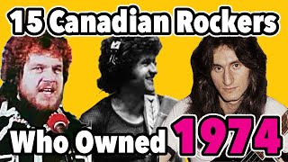 15 Canadian Musicians Who Owned Canada in 1974 [upl. by Nirahs]