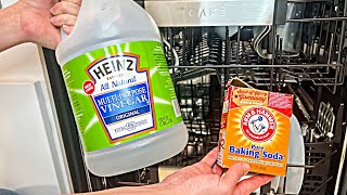 How to CLEAN Dishwasher ⭐️ Baking soda amp vinegar test [upl. by Aklog]