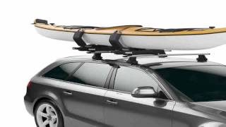 Thule 887 SlipStream Kayak Roof Rack Mount Carrier [upl. by Ahsitnauq812]