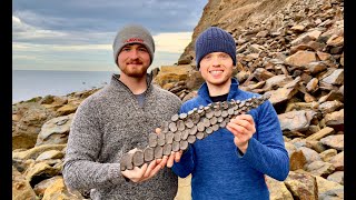 HUGE CLIFF FALL Fossil Adventure Becomes A Jurassic Beach Treasure Hunt We Struck Gold Ammonites [upl. by Oliviero]