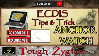 JRC ECDIS 901B  JRC ECDIS 9201  Anchor Monitoring Circle  ECDIS Tutorial  Tough Zygian [upl. by Rhody]