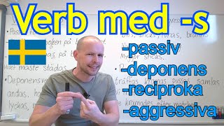 Verb med s passiv reciproka deponens SFI [upl. by Nyrehtak]