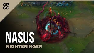 Nightbringer Nasus – OPGG Skin Review – League of Legends [upl. by Robyn348]