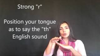 Learn Spanish Pronunciation Letter quotRquot [upl. by Mignon]