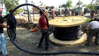 11kv HT cable laying easy way [upl. by Hollister964]