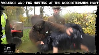 Violence and fox hunting at the Worcestershire Hunt [upl. by Ynehteb]