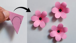 Easy Paper Flower Making  How To Make Paper Flower Craft  Paper Flower Making Step By Step [upl. by Annahsit]