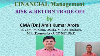 Financial Management Risk and Return Trade Off amp Types of Risk [upl. by Sukin]