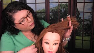 ASMR Hair Salon Roleplay Blow Dry Hair Styling Perfectionist Hair Fixing Hair Dryer [upl. by Ambrosia]