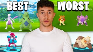 The Best VS Worst Pokémon in Pokémon GO [upl. by Nitfa878]